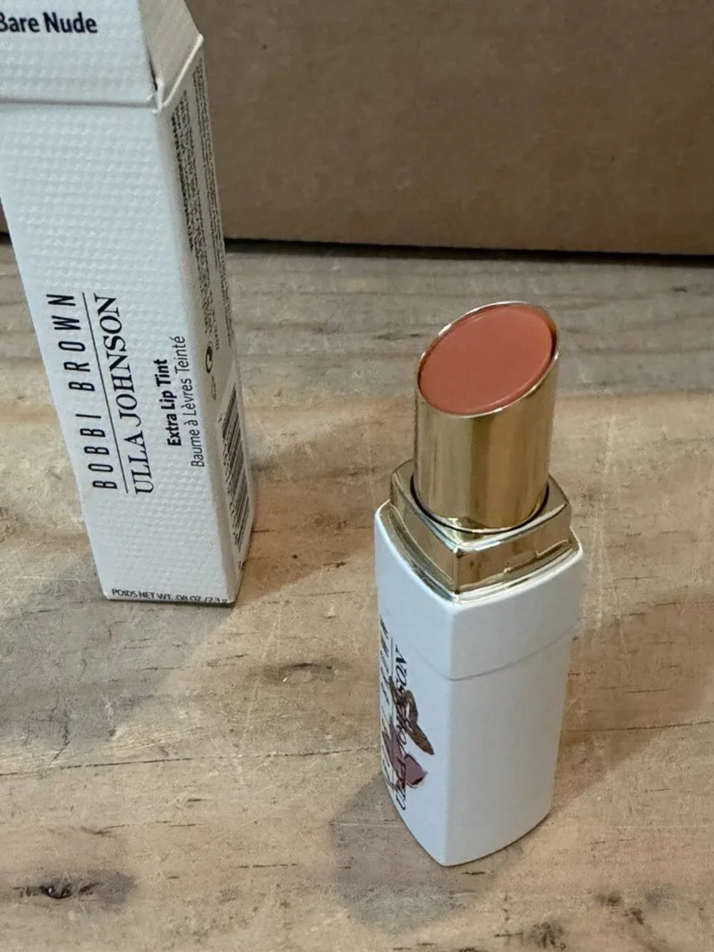Bobbi Browns Ulla Johnson Extra Lip Tint BARE NUDE Full Size New W/ Box